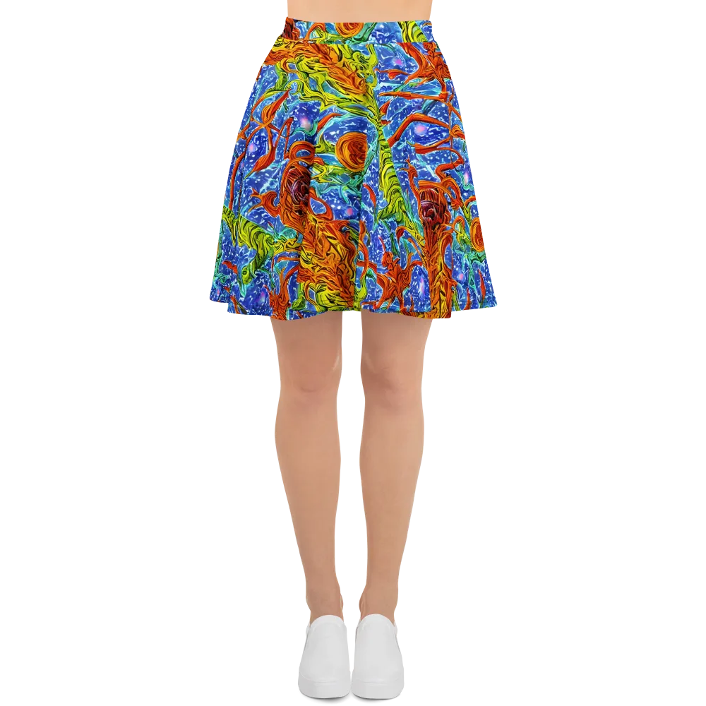 Molten Tide on Skater Skirt — Front