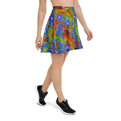Molten Tide on a Skater Skirt