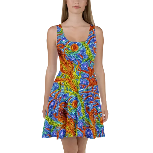 Molten Tide on a Skater Dress