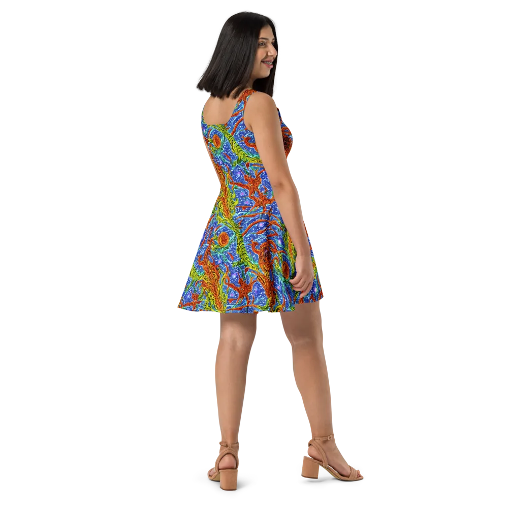 Molten Tide on Skater Dress — Right