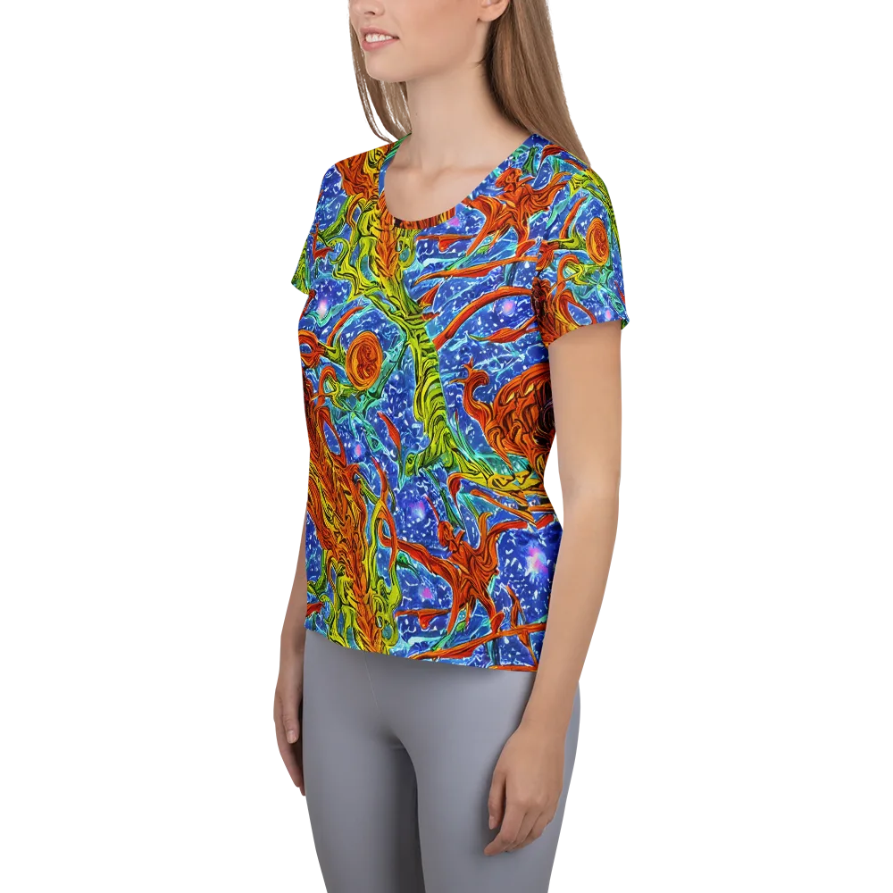 Molten Tide on Women's Athletic T-Shirt — Left