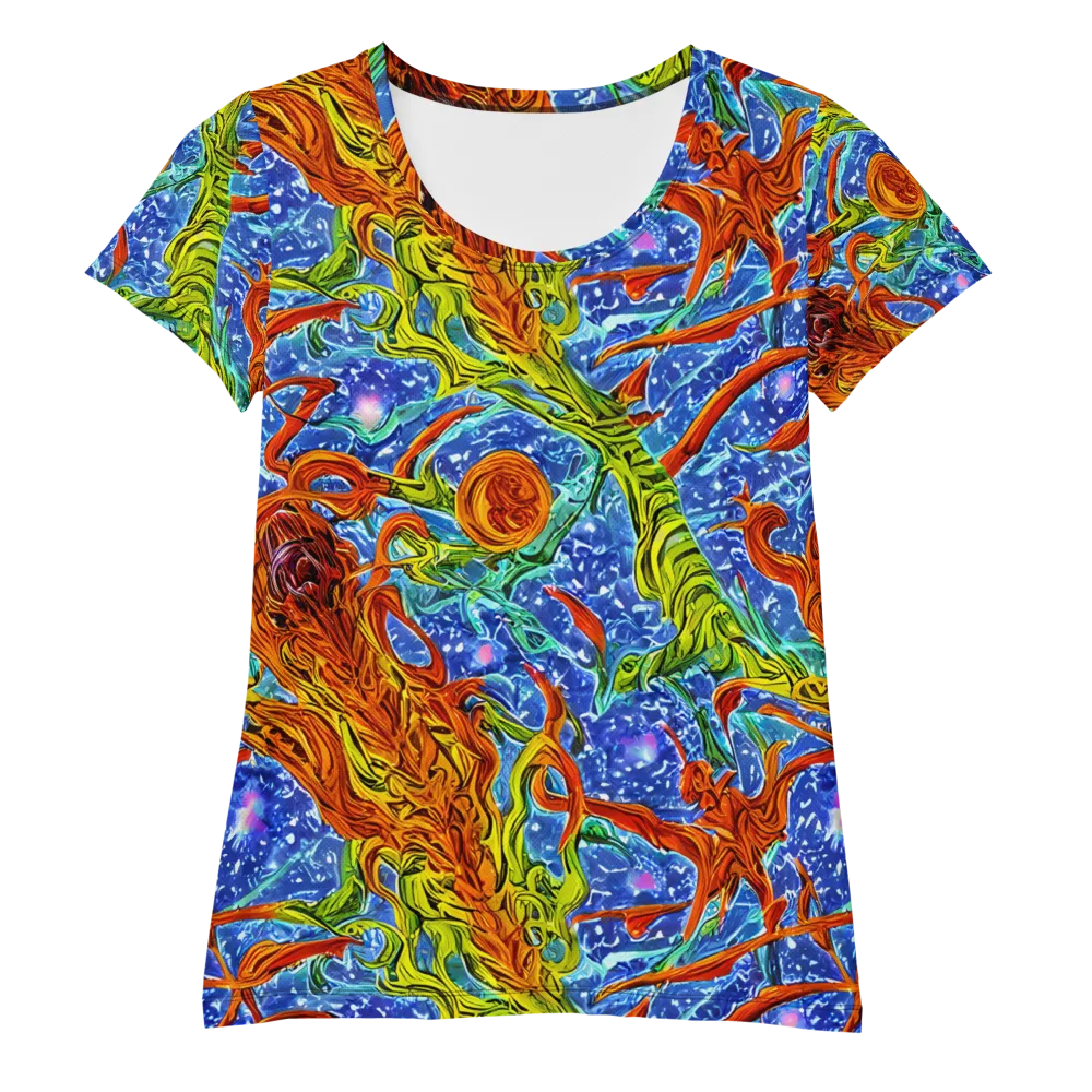 Molten Tide on Women's Athletic T-Shirt — Front