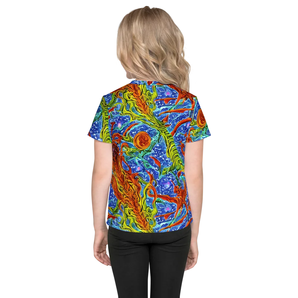 Molten Tide on Kids Crew Neck T-Shirt — Back