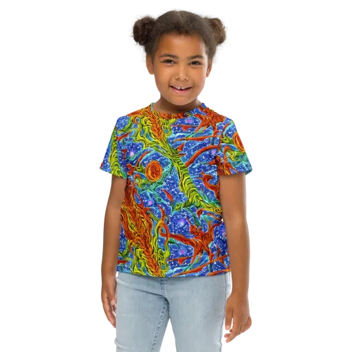 Molten Tide on a Kids Crew Neck T-Shirt