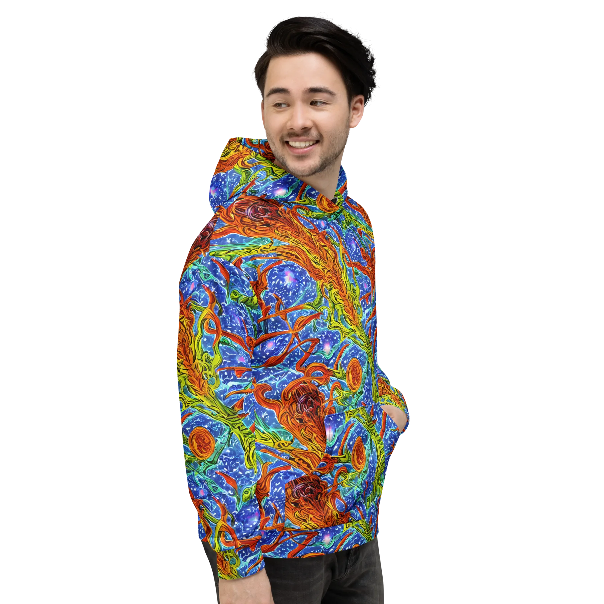 Molten Tide on Hoodie — Right