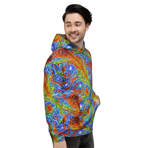 Molten Tide on a Hoodie