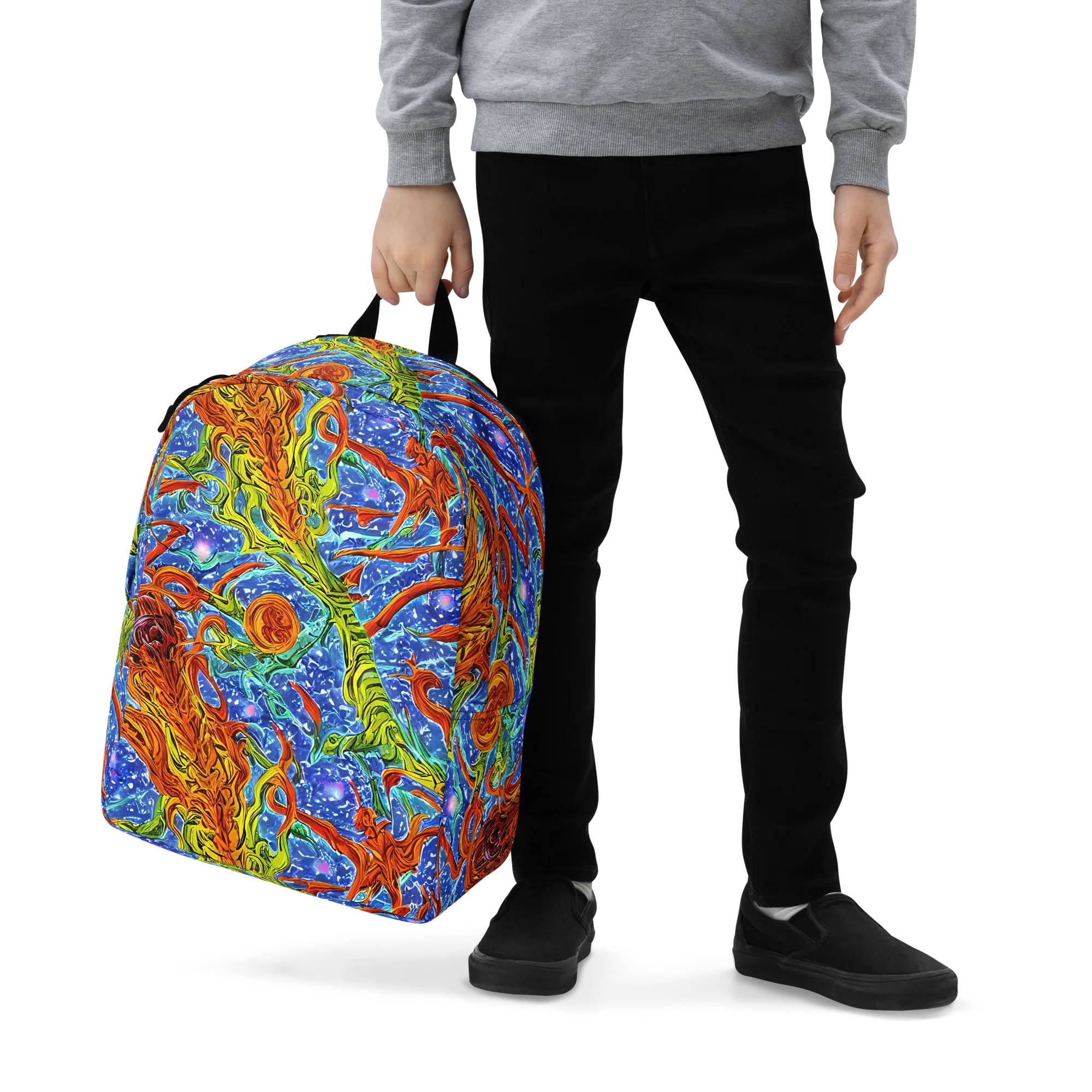 Molten Tide on Minimalist Backpack — Zoomed-in