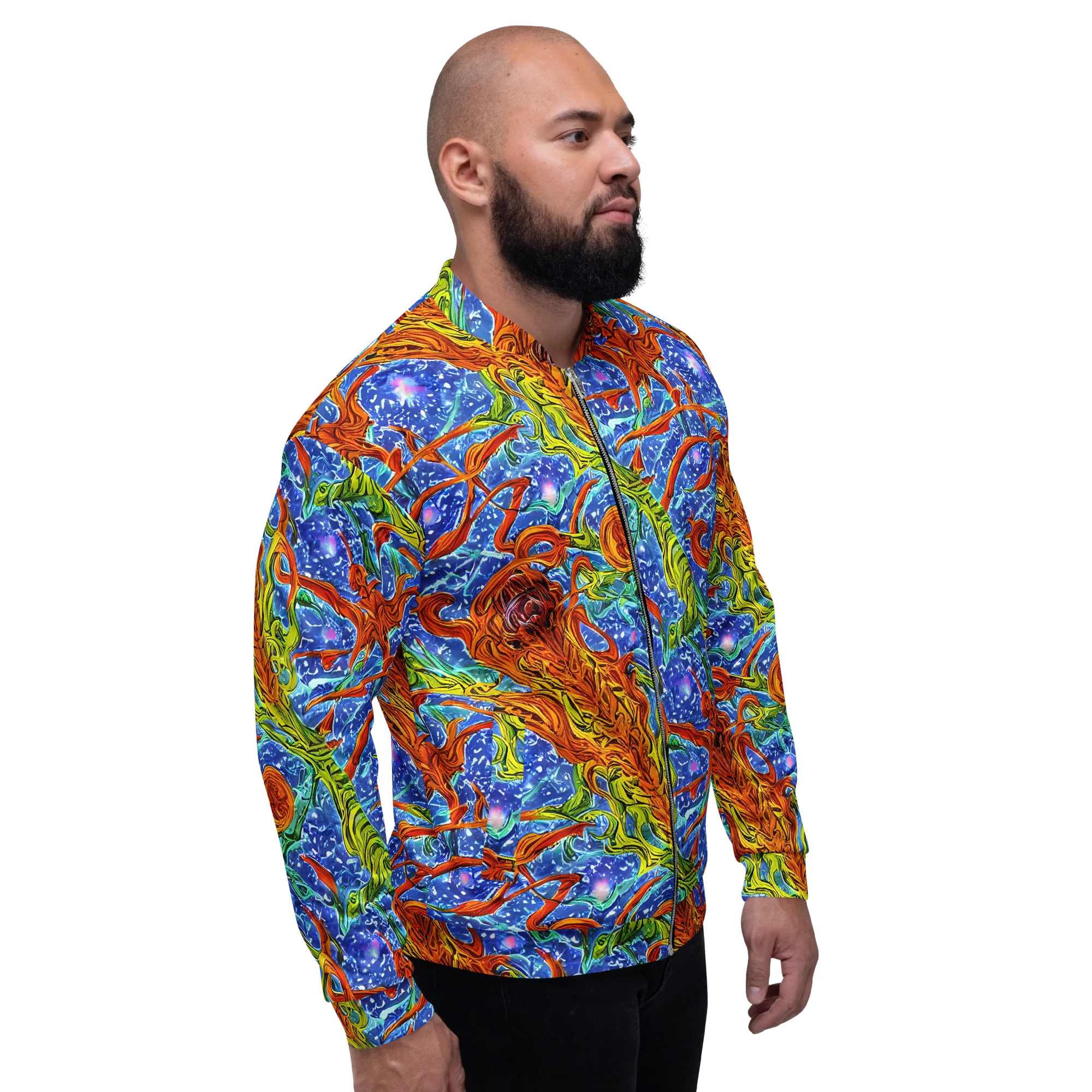 Molten Tide on Bomber Jacket — Right