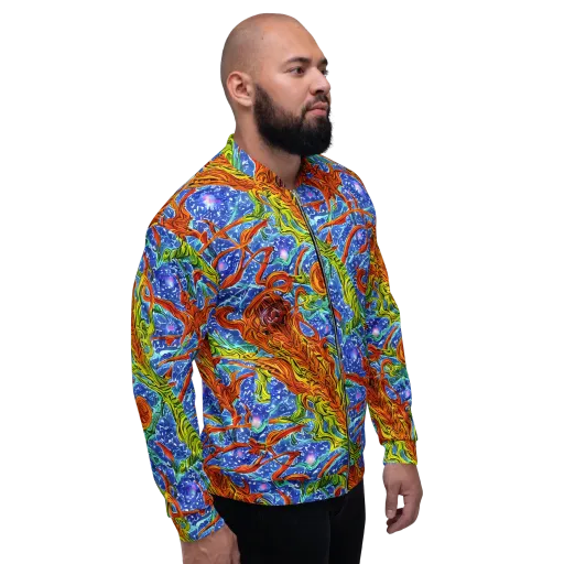 Molten Tide on a Bomber Jacket