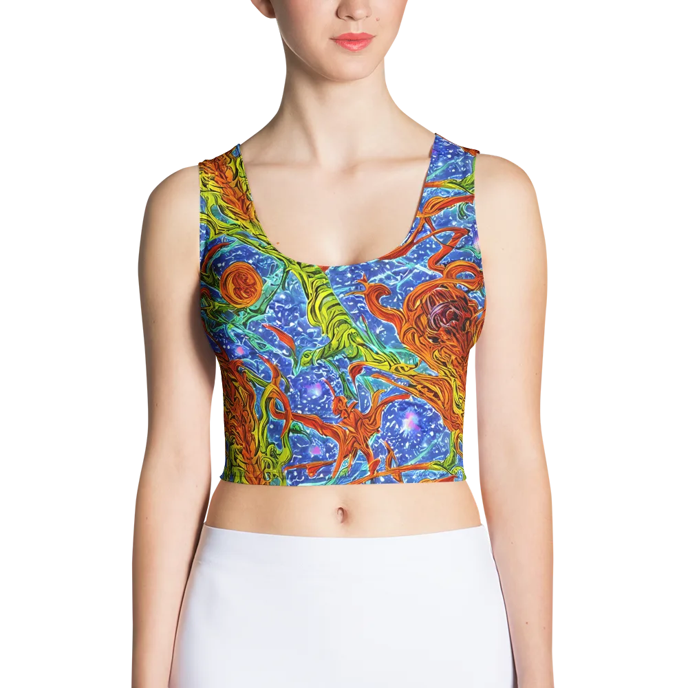 Molten Tide on Crop Top — Front