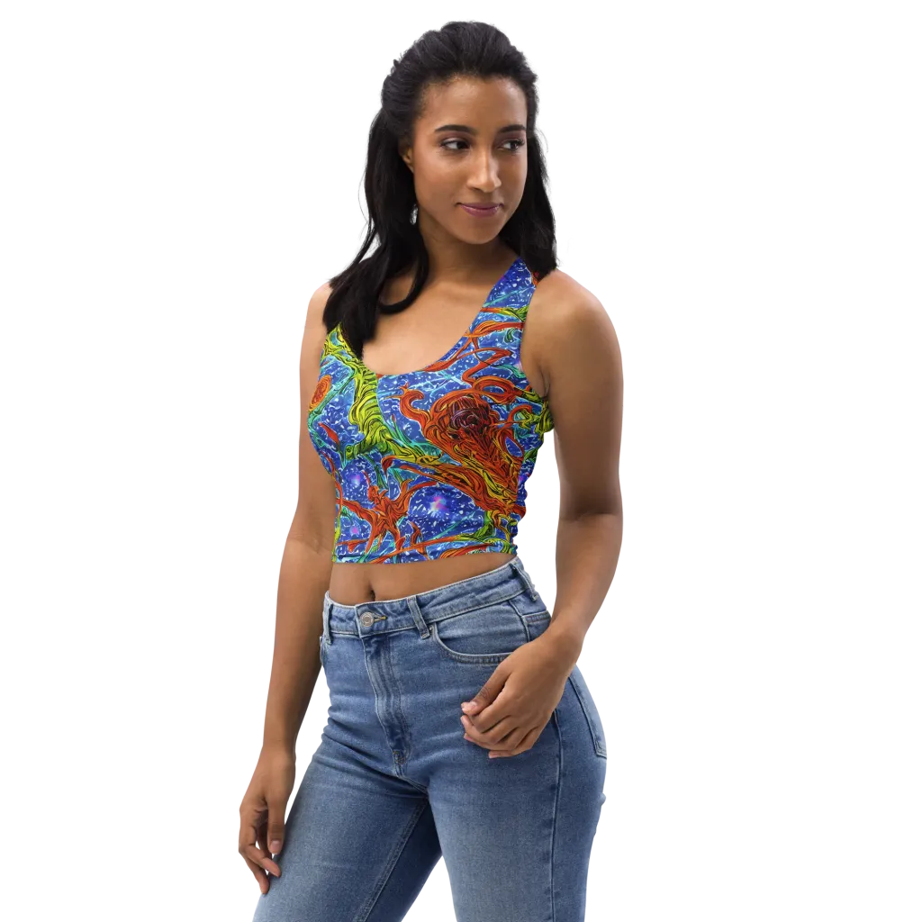 Molten Tide on Crop Top — Left Front