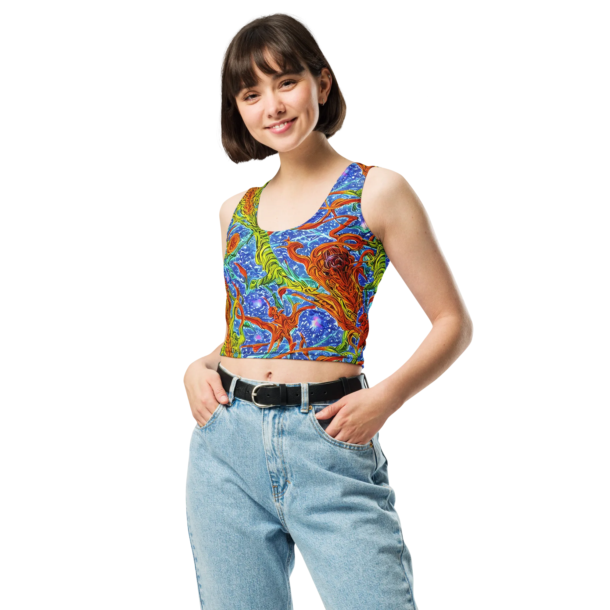 Molten Tide on Crop Top — Front