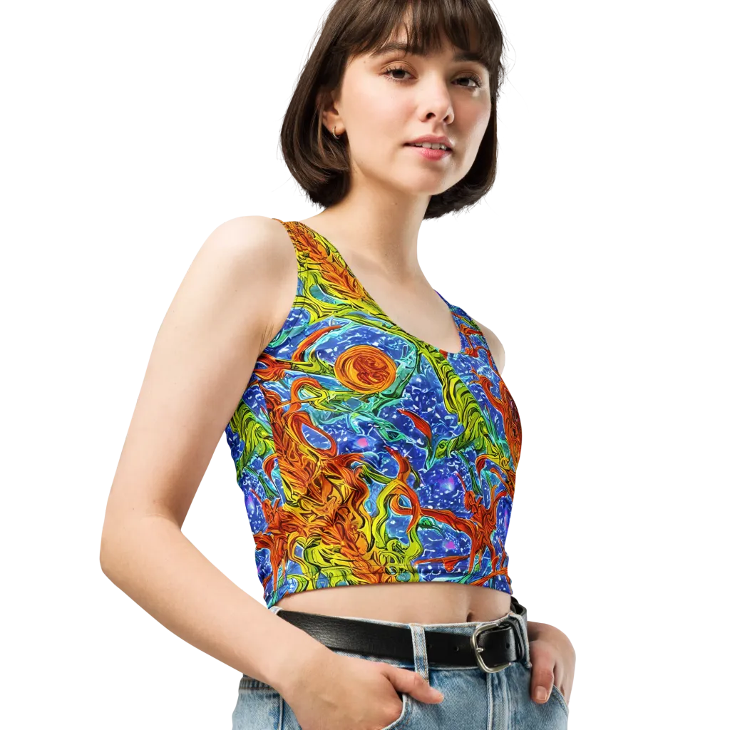Molten Tide on Crop Top — Right Front