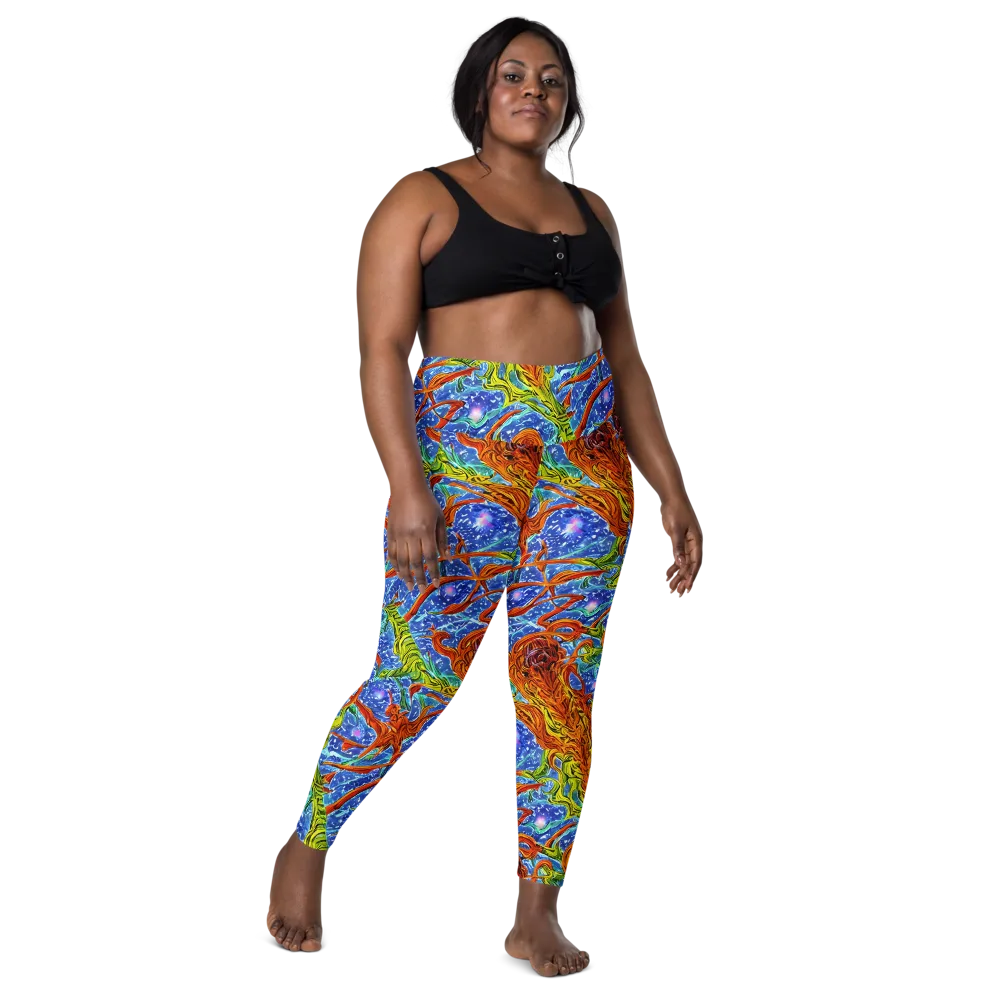 Molten Tide on Leggings with Pockets — Front
