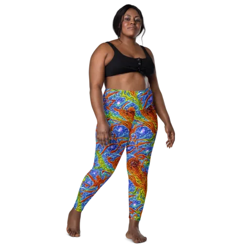 Molten Tide on a Leggings with Pockets