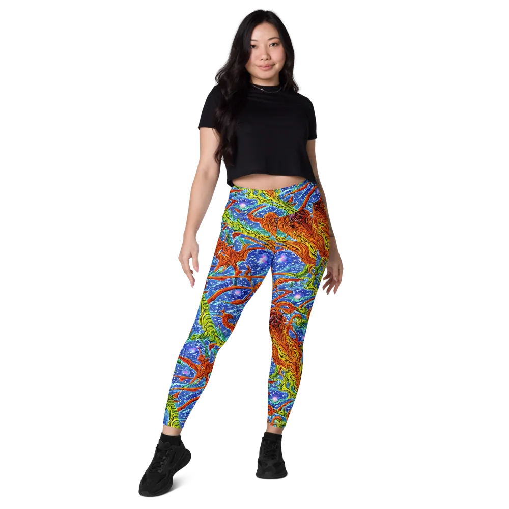 Molten Tide on Leggings with Pockets — Front