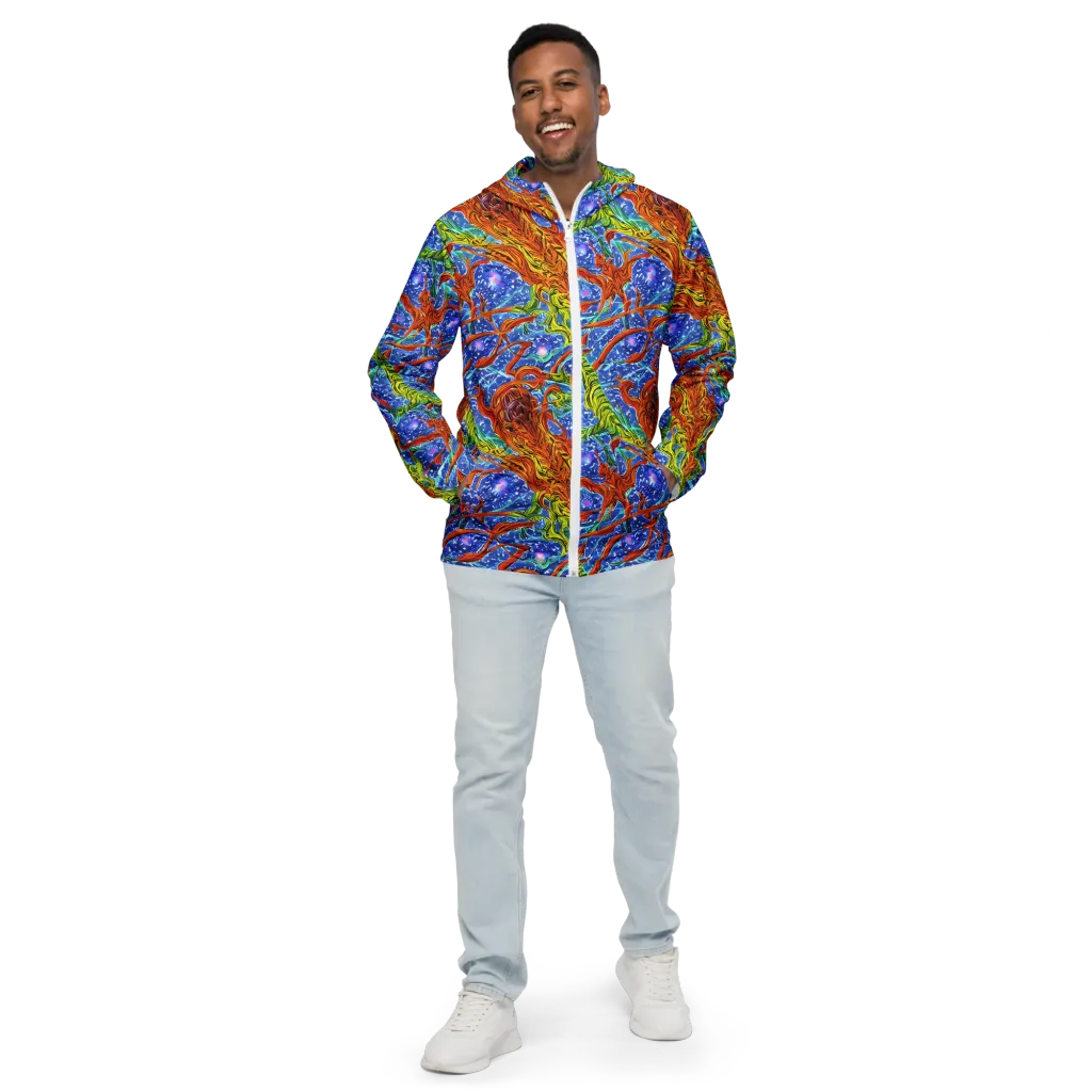 Molten Tide on Men's Windbreaker — Front