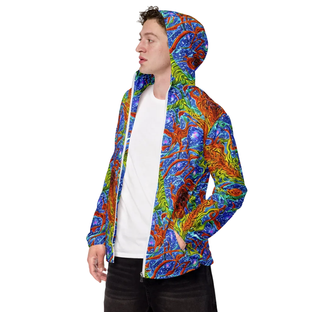 Molten Tide on Men's Windbreaker — Left Front