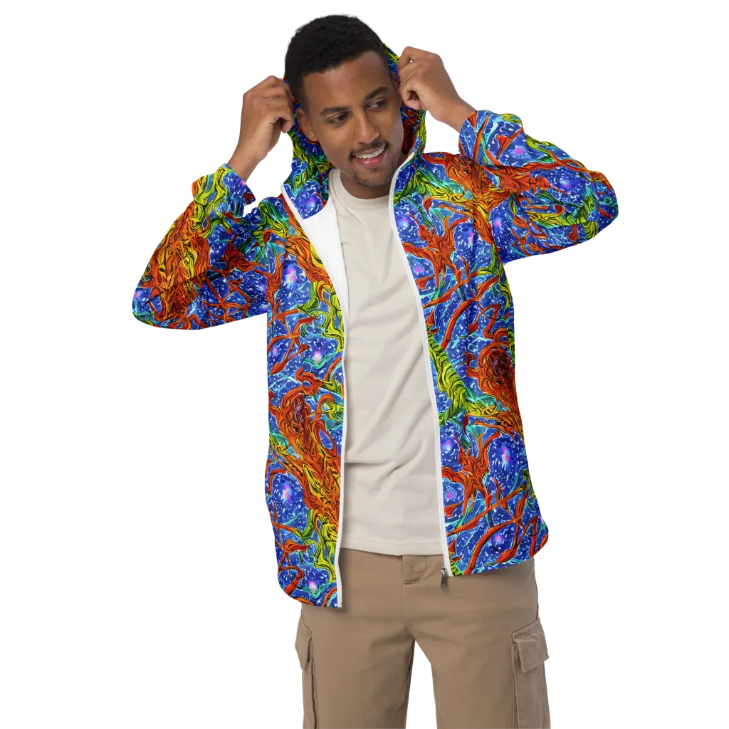 Molten Tide on Men's Windbreaker — Front