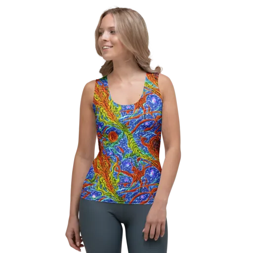 Molten Tide on a Women's Tank Top