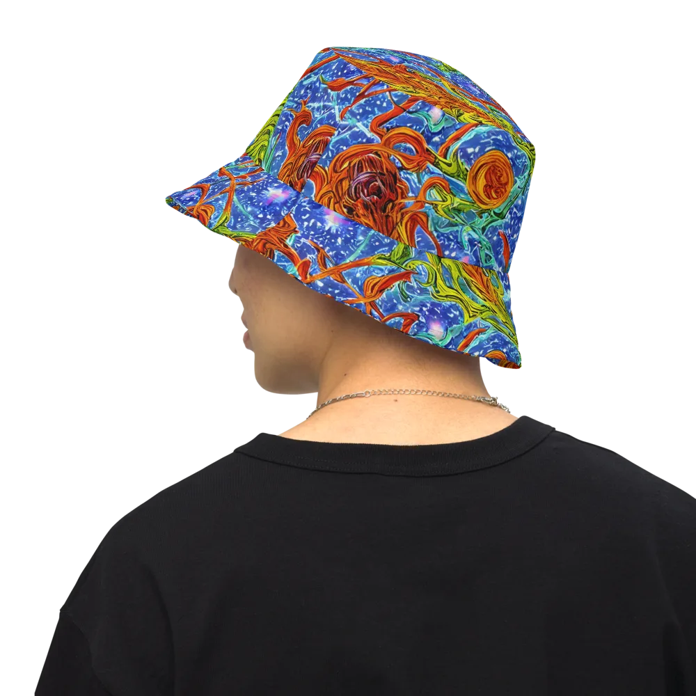 Molten Tide on Reversible Bucket Hat — Back Inside