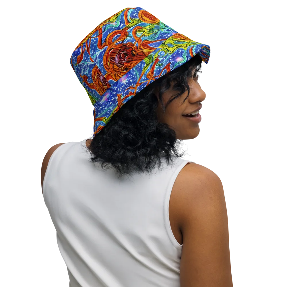Molten Tide on Reversible Bucket Hat — Right Outside