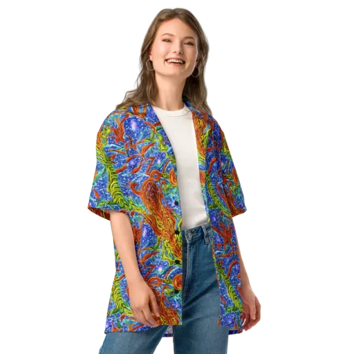 Molten Tide on a Button Shirt