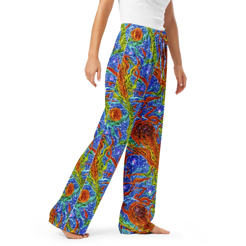 Molten Tide on Women's Pajama Pants — Right Front