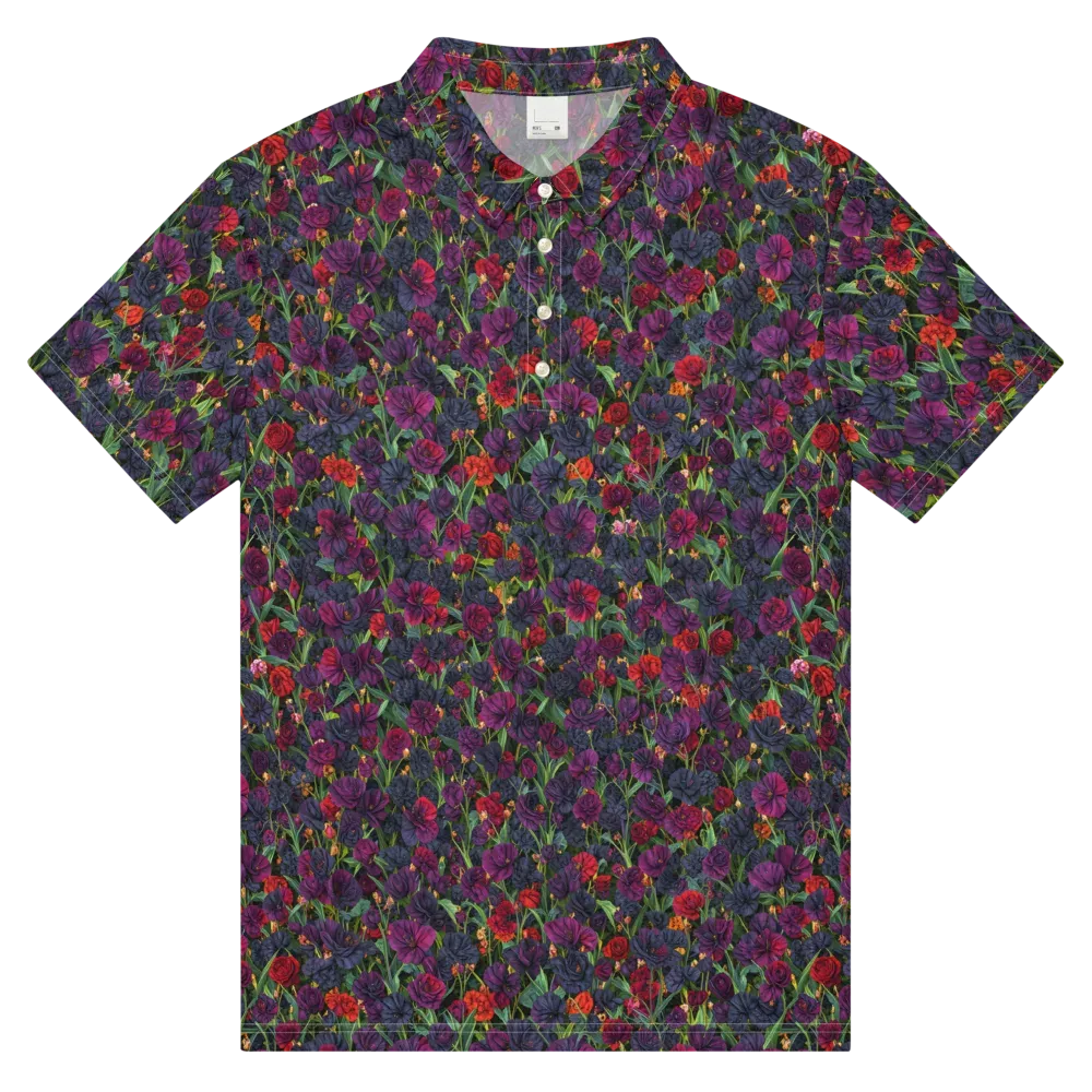 Velvet Nocturne on Men's Slim Fit Polo Shirt — Front