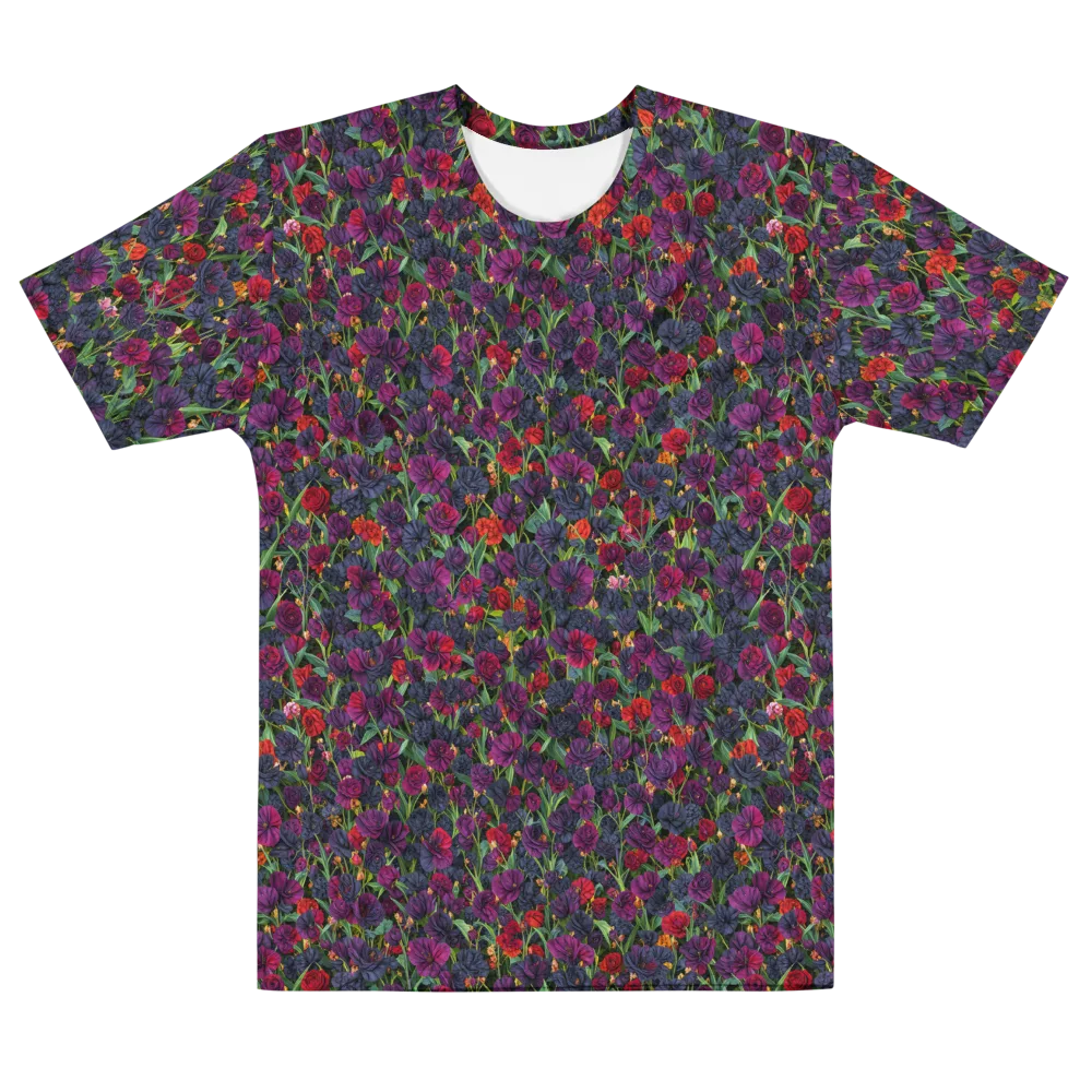 Velvet Nocturne on Men's Cotton Crew Neck T-Shirt — Front