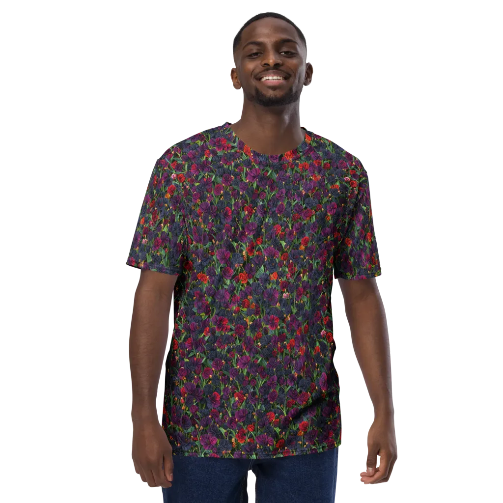 Velvet Nocturne on Men's Crew Neck T-Shirt — Front