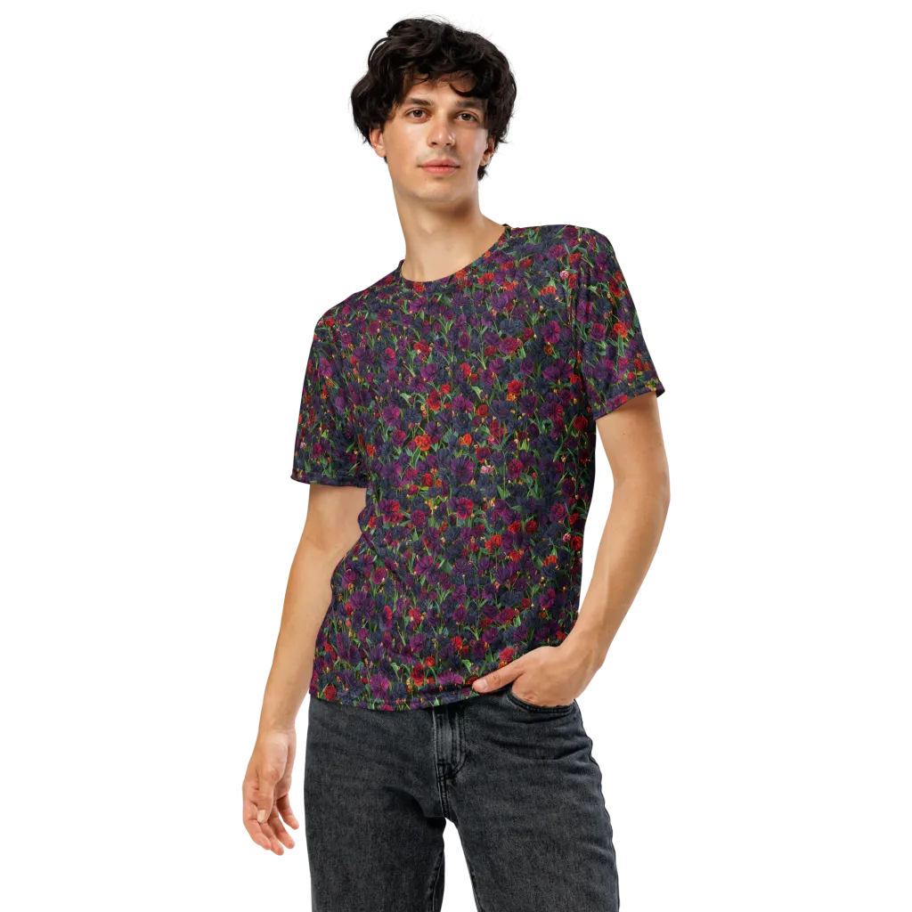Velvet Nocturne on Men's Crew Neck T-Shirt — Front