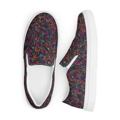 Velvet Nocturne on a Men's Slip-On Canvas Shoes