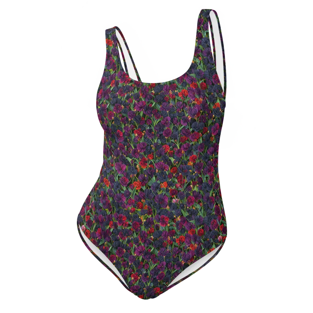 Velvet Nocturne on One-Piece Swimsuit — Front