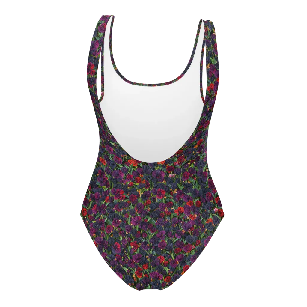 Velvet Nocturne on One-Piece Swimsuit — Back