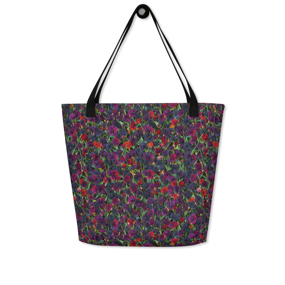 Velvet Nocturne on Large Tote Bag W/ Pocket — Front