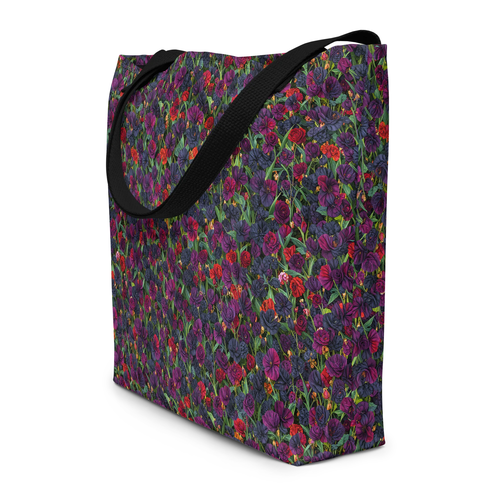 Velvet Nocturne on Large Tote Bag W/ Pocket — Front