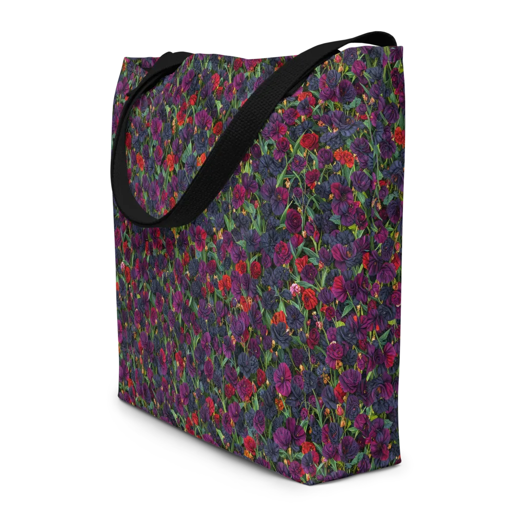 Velvet Nocturne on Large Tote Bag W/ Pocket — Front