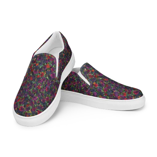 Velvet Nocturne on a Women's Slip-On Canvas Shoes