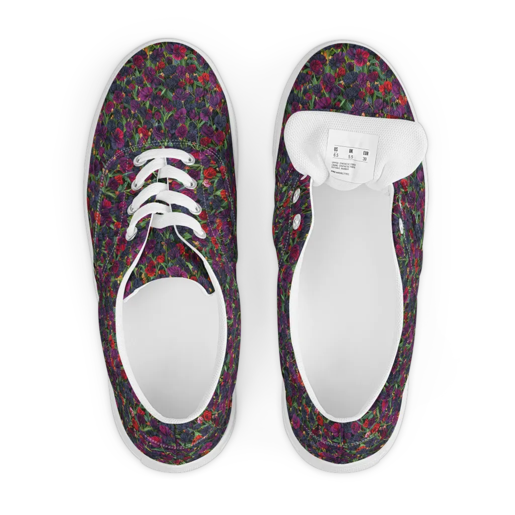 Velvet Nocturne on Men's Lace-Up Canvas Shoes — Front
