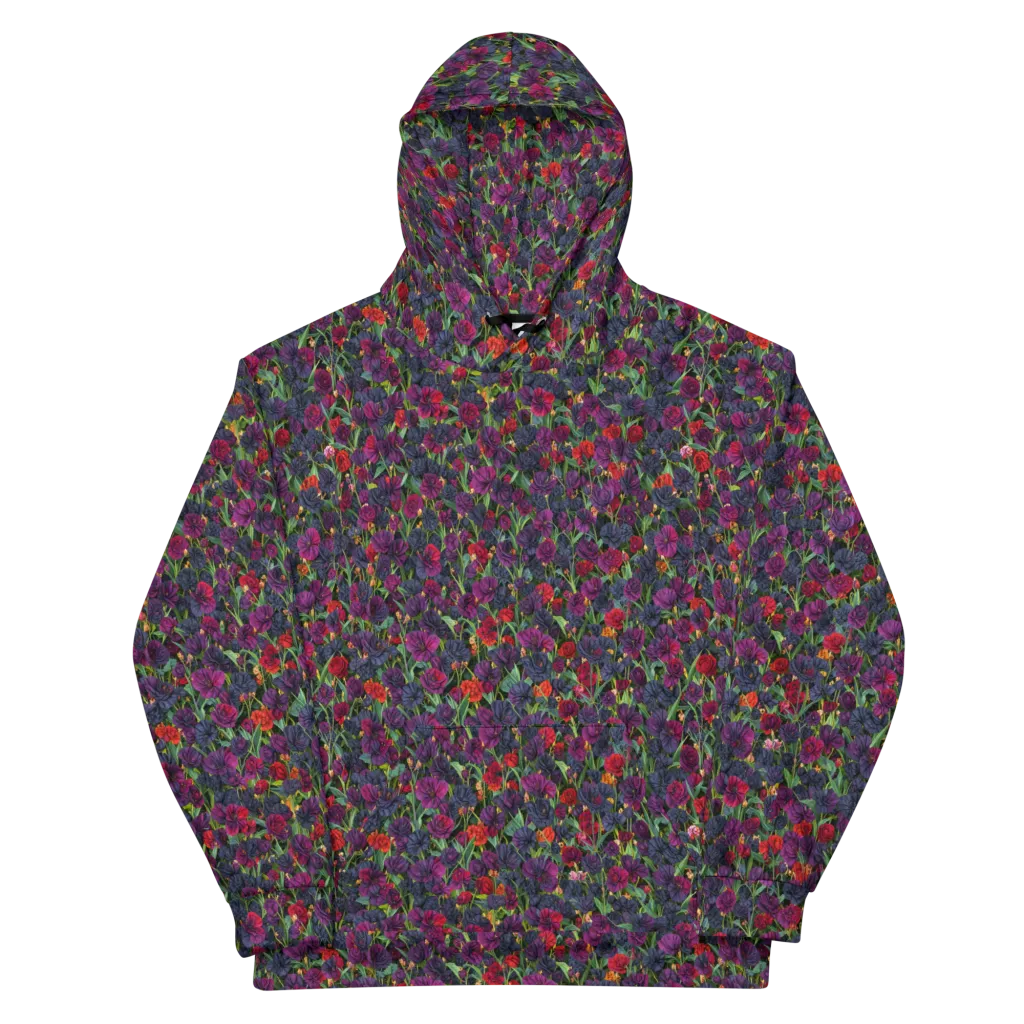Velvet Nocturne on Cotton Hoodie — Front