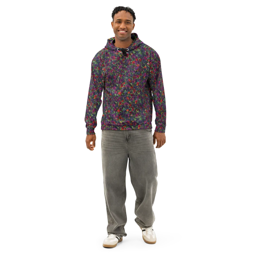 Velvet Nocturne on Cotton Hoodie — Front