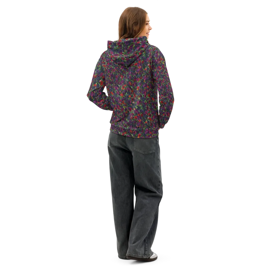 Velvet Nocturne on Cotton Hoodie — Back