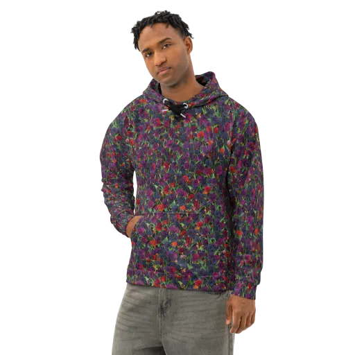 Velvet Nocturne on a Cotton Hoodie
