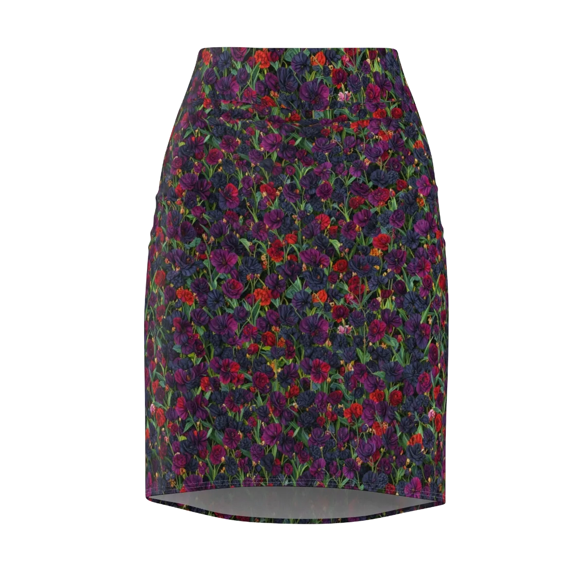 Velvet Nocturne on Pencil Skirt — Front