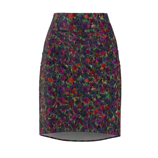 Velvet Nocturne on a Pencil Skirt