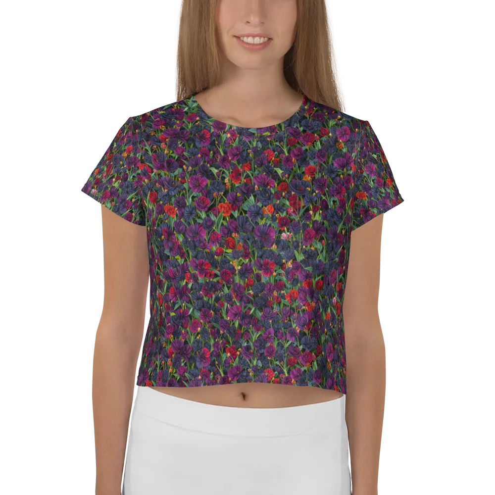 Velvet Nocturne on Crop Tee — Front