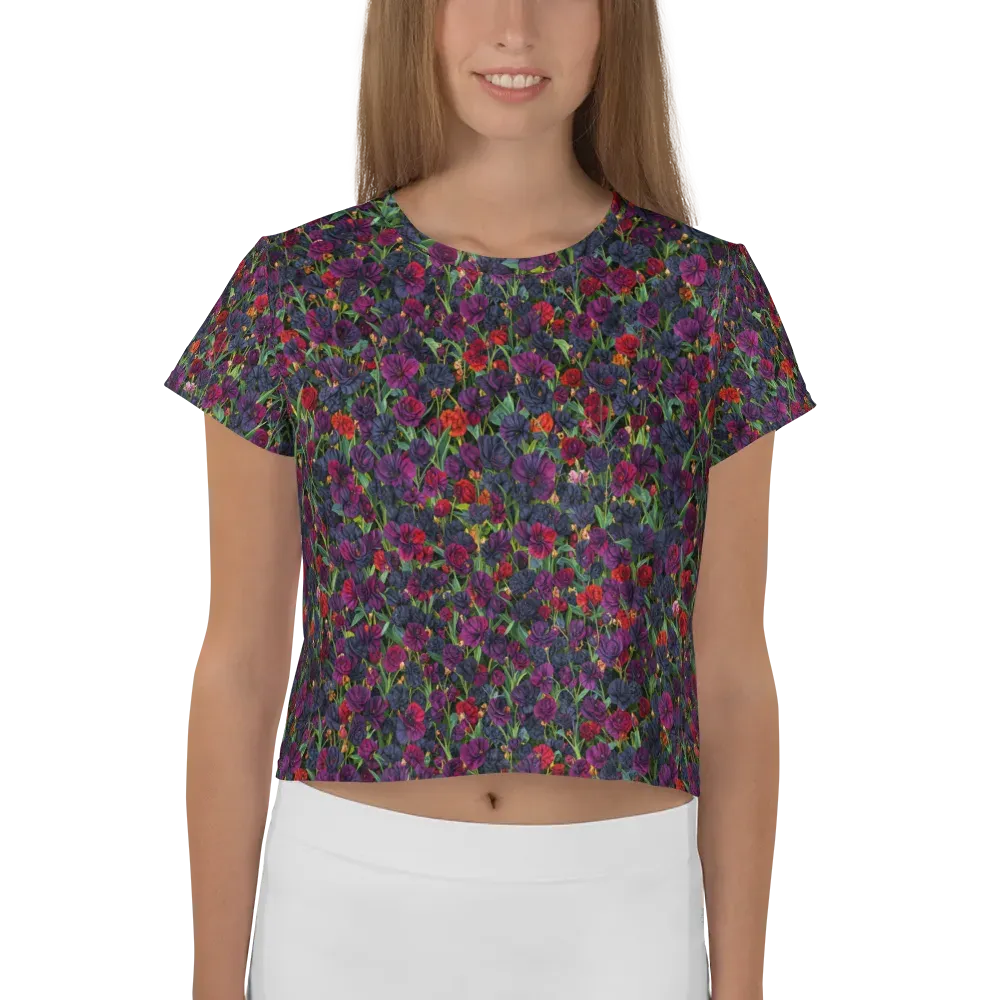 Velvet Nocturne on Crop Tee — Front