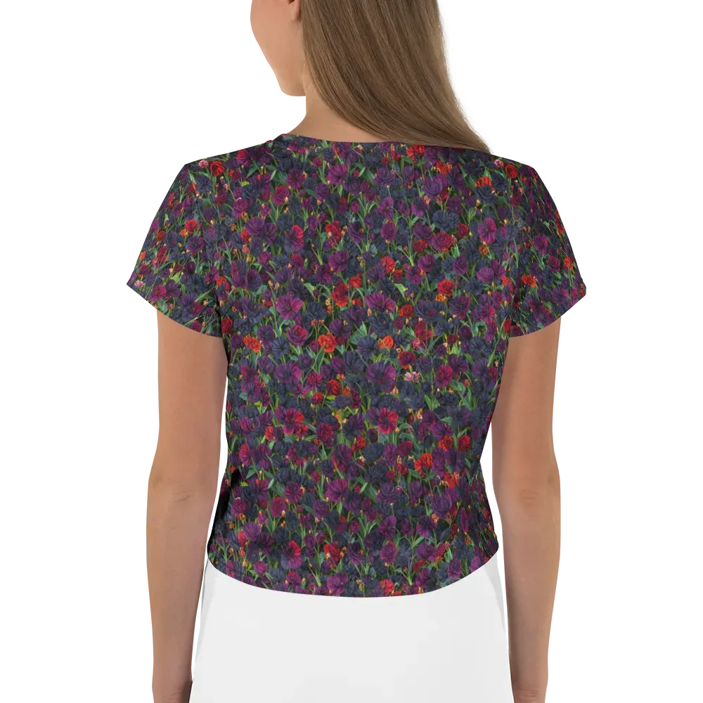 Velvet Nocturne on Crop Tee — Back