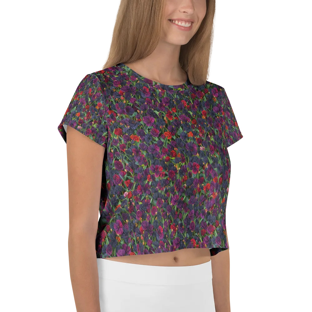 Velvet Nocturne on Crop Tee — Right